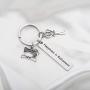 FUSTMW Retirement Gift Happiness is Retirement Keychain Happy Retirement Jewelry Gift for RN Nurse Dentist Tailor Retirement Keychain Gifts for Women/Men