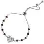 LeCalla Sterling Silver Valentines Day Jewelry Heart Charm Sliding Bolo Bracelet with Blue Brown Beads for Girl Women LeCalla Sterling Silver Valentines Day Jewelry Heart Charm Sliding Bolo Bracelet with Blue Brown Beads for Girl Women