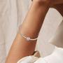 FOREVER QUEEN Initial Charms 925 Sterling Silver Letter A-Z Charms for Snake Chain Bracelet Necklace Alphabet Beads