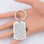 KUIYAI Footprints in The Sand Prayer Keychain Beautiful Poems Quote Christian Gift When You Saw Only One Set of Footprints It was Then That I Carried You