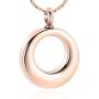 constantlife Cremation Jewelry Urn Necklace for Ashes Circle of Life Stainless Steel Memorial Pendant Multifunction Dual Use Keepsake
