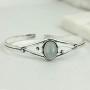 Natural Amethyst Moonstone Turquoise Lapis Cuff Bangle 10x14mm Oval Shape Gemstone 925 Silver Overlay Handmade Cuff Bangle Jewelry