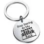 BAUNA Funny Lab Week Lab Tech Gift Laboratory Technician Key Ring Stop Staring at My Race for Medical Technologist Med Techs BAUNA Funny Lab Week Lab Tech Gift Laboratory Technician Key Ring Stop Staring at My Race for Medical Technologist Med Techs