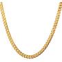 U7 Miami Cuban Chain in Stainless Black Gold Color|Flat Link Necklace NK Cuban Chains for Men and Women,Width 3-12mm,Length 14 Inch-30 Inch.Gift Packed