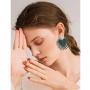ZRosse Fashion Exaggerated Punk Big Sector Earrings for Women Irregular Geometric Alloy Earring Fashion female Jewelry