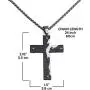 epiphaneia Mens Fear Not Isaiah 41v10 Stainless Steel Cross Necklace Black & Silver - Mens Jewelry Cross Necklaces Christian Religious Gifts Christians Gift for Men - Birthday for Dad, Fathers Day epiphaneia Mens Fear Not Isaiah 41v10 Stainless Steel Cross Necklace Black & Silver - Mens Jewelry Cross Necklaces Christian Religious Gifts Christians Gift for Men - Birthday for Dad, Fathers Day