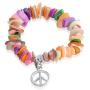 Shop LC Delivering Joy Set of 5 Multi Color Stretchable Wrap Shell Charm Stretch Bracelet Adjustable Fashion Women Jewelry