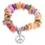 Shop LC Delivering Joy Set of 5 Multi Color Stretchable Wrap Shell Charm Stretch Bracelet Adjustable Fashion Women Jewelry