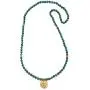 Satya Jewelry Turquoise Gold Chakra Tassel Mala Necklace 30-inch Satya Jewelry Turquoise Gold Chakra Tassel Mala Necklace 30-inch