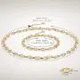 18K Gold Chain Necklace for Women Dainty Paperclip link Chunky Chain Choker Bracelet Necklace Set Best Valentines Day Mothers Day Jewelry Gift for Mom Men Women Girls Wife Girlfriend Her