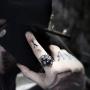 SAINTHERO Mens 316L Stainless Steel Ring Band Vintage Gothic Tribal Biker Tiger Head Rings Animal Design Silver/Black/Gold/Gold Black Size 7-13
