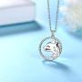 Amulet Necklace Gift for Women Girls 925 Sterling Silver Ankh Cross Eye of Horus/Animal Cat/Celtic Owl/Ankh Triangle Necklace for Mens Jewelry Best Gift Ideal for Christmas