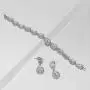 UDORA Teardrop Dangle Earrings Bracelet Bridesmaid Jewelry Set Bridal Wedding Party Prom Gifts