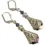 HisJewelsCreations Baroque Crystal Vintage Inspired Leverback Dangle Drop Earrings