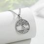 LOVEON Sterling Silver Tree of Life Necklace, Family Love Tree Pendant Necklace Tree of life Jewelry for Women, 18'' Chain