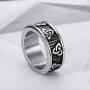 Gungneer Stainless Steel Triquetra Celtic Knot Ring Engagement Wedding Love Protection Irish Jewelry Men Women