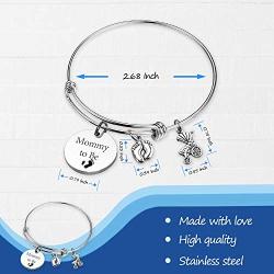 HN HNHB Mommy to Be Mother Bracelet Wife Gift Birth Jewelry Gifts (Mommy BR) …