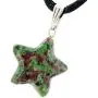 Steampunkers USA Celestial Collection - 20mm Classic Star Ruby Fuchsite Natural Green Pink - 20-22 Inch Adjustable Black Cord – Crystal Gemstone Collectibles Carved Necklace Handmade Charm Steampunkers USA Celestial Collection - 20mm Classic Star Ruby Fuchsite Natural Green Pink - 20-22 Inch Adjustable Black Cord – Crystal Gemstone Collectibles Carved Necklace Handmade Charm