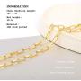 PearlyPearls 18K Gold Plated Dainty Link Chain Choker Necklaces for Women Girls Simple Trendy Necklaces Gold Jewelry Gifts for Women PearlyPearls 18K Gold Plated Dainty Link Chain Choker Necklaces for Women Girls Simple Trendy Necklaces Gold Jewelry Gifts for Women