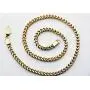 Blackjack Jewelry Mens 6mm Stainless Steel 24'' Franco Chain Necklace