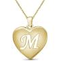 JEWELEXCESS Initial Letter Pendant Necklace for Women|Customizable 14K Gold over Silver A to Z Alphabet Monogram Necklaces for Girls|Cursive Script Capital Letters|Personalized Jewelry Gift for Her
