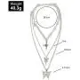 Dainty Unique Punk Layering Chain Choker Necklace Boho Jewelry Set Layered Butterfly Cross Pendant Statement Chunky Chain Necklace Festival Statement Necklace for Women Men Dainty Unique Punk Layering Chain Choker Necklace Boho Jewelry Set Layered Butterfly Cross Pendant Statement Chunky Chain Necklace Festival Statement Necklace for Women Men