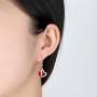 yfstyle Heart Necklace Heart Earrings Sets for Women Hypoallergenic Cubic Zirconia Drop Earrings Crystal Love Heart Pendant Necklaces Jewelry Gifts for Mother Wife Girlfriend