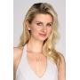 Mariell Freshwater Pearl Button Wedding Necklace and Earrings Gold Jewelry Set for Bridesmaids & Brides