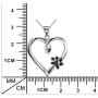 YFN Sterling Silver Paw Print Heart Pendant Necklace Dog Memorial Gifts for Dog Mom Dog Lover (Heart and Paw Print)