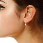 Ritastephens Sterling Silver Shiny Ball Dangle Drop Hook Clasp Earrings 8mm, 10mm