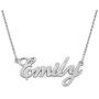 MyNameNecklace Sparkling CZ Diamond-Cut Sterling Silver 925 Name Necklace -Custom Pendant Nameplate Jewelry Gift for Women- Girl- Teens