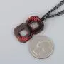 HZMAN Baseball Initial Pendant Necklace Inspiration Baseball Jersey Number 0-9 Charms Stainless Steel Necklace