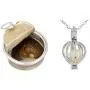 Make a Wish Necklace – Open Your Own Freshwater Oyster Pearl – Includes Cage Pendant and Chain