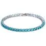 gemstoneworld 7.5inches Tennis Bracelet for Women, 4mm Round Cut Cubic Zirconia CZ White Gold Plated Chain Jewelry for Birthday Party Wedding Engagement Xmas Gift
