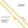 LIFETIME JEWELRY Dolphin Link Chain Necklace for Women and Men 24k Gold Plated