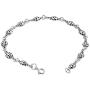 AeraVida Cute and Charming Ladybug .925 Sterling Silver Link Bracelet