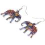NEWEI Acrylic Drop Brand Sweet Elephant Earrings For Girl Women Gift Charms Fashion Animal Jewelry