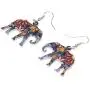 NEWEI Acrylic Drop Brand Sweet Elephant Earrings For Girl Women Gift Charms Fashion Animal Jewelry