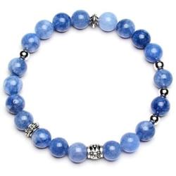 Natural Jade Gemstone Beaded Bracelet, Healing Crystal Quartz for Women and Men