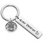 SEIRAA Army Veteran Gifts for Men Women Veterans Day Gift Army Veteran Keychain for Veteran Dad Husband Grandpa