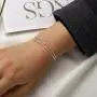Ajacry Boho Layered Chain Bracelet Pencil Bangle Bracelet Accessories Jewelry for Women and Girls (Silver)