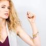 Baubelle Expandable Inspirational Stackable Charm Bracelet “Love The Life You Live''