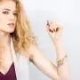 Baubelle Expandable Inspirational Stackable Charm Bracelet “Love The Life You Live''