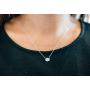 Ellena Rose Sterling Silver Opal Necklace, 925 Sterling Silver, Small Dainty Oval Opal Jewelry for Women, Gemstone Necklaces, Womens Jewelry, Simple Rose Gold Necklaces for Women