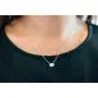 Ellena Rose Sterling Silver Opal Necklace, 925 Sterling Silver, Small Dainty Oval Opal Jewelry for Women, Gemstone Necklaces, Womens Jewelry, Simple Rose Gold Necklaces for Women