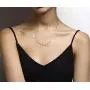 Miabella 925 Sterling Silver Italian Handmade Natural Black Spinel Rosary Beaded Sideways Cross Necklace for Women Teen Girls 18, 20 Inch Chain Made in Italy