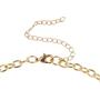 LUX ACCESSORIES Gold Tone Brown Caviar Glitter Fall Holiday Statement Necklace