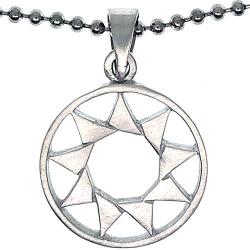 9 Pointed Star Faith the essential worth of all religions Protection Amulet Pewter Kids Mens Womens Pendant necklace Charm Medallion for men women kids w Silver Ball Chain