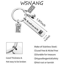 WSNANG Accountant Jewelry Be Audit You Can Be Keychain Auditor Gift Accounting Major Gifts CPA Graduation Gift