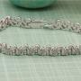 Dazzlingrock Collection 0.31 Carat (ctw) Real Round Cut White Diamond Ladies Tennis Bracelet 1/3 CT, Sterling Silver